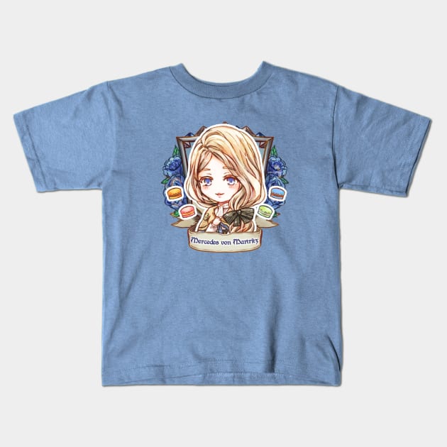 Mercedes of Blue Lions Kids T-Shirt by candypiggy